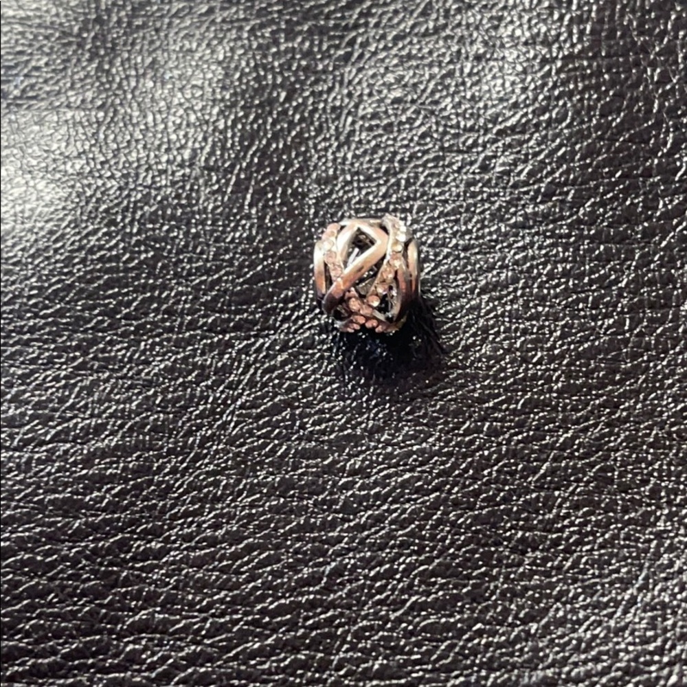 Sterling silver wrap spacer charm